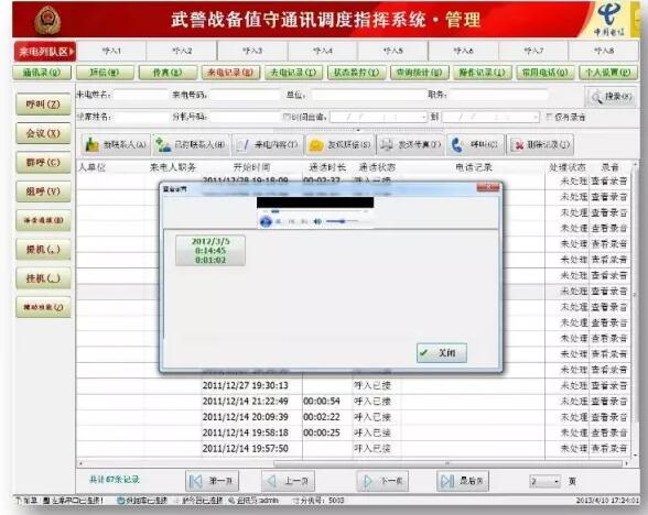 軍警戰(zhàn)備值守通訊