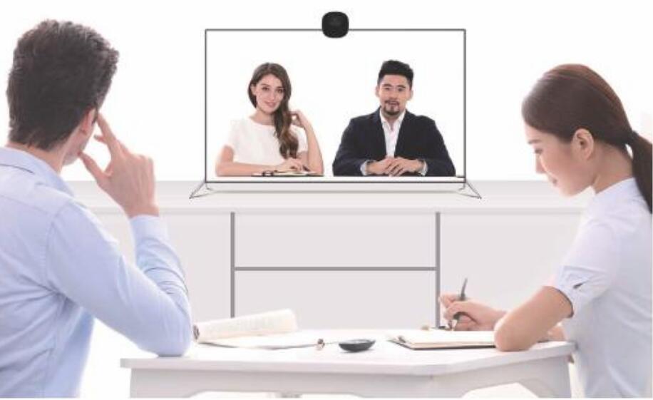 華為T(mén)E10視頻會(huì)議圖